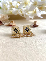 Load image into Gallery viewer, Super 3 Elements Twin Pearl Necklace Set- Maroon & Navy Blue