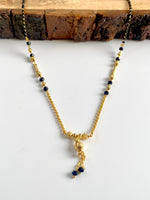 Load image into Gallery viewer, Swinging Black Pearl Mangalsutra Chain