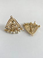 Load image into Gallery viewer, Timeless Tassel Treasures Gold & Pearl Choker Necklace Set