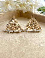 Load image into Gallery viewer, Timeless Tassel Treasures Gold & Pearl Choker Necklace Set