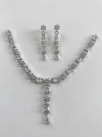 Load image into Gallery viewer, White Diamond Necklace Set