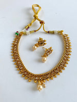 Load image into Gallery viewer, White Drops Pear Polki Necklace Set