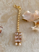 Load image into Gallery viewer, White Drops Pear Polki Necklace Set