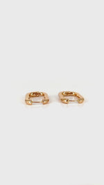 Load and play video in Gallery viewer, Olivia Anti Tarnish 18K Gold Plated Hoops