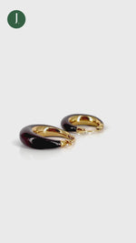 Load and play video in Gallery viewer, Ava Anti Tarnish 18K Gold Plated Hoops
