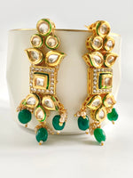 Load image into Gallery viewer, Elegance Personified Green Kundan Choker Set!