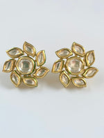 Load image into Gallery viewer, Life In A Flower Kundan Earrings