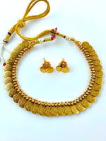Load image into Gallery viewer, Maa Laxmi Gold Ginni Necklace Set
