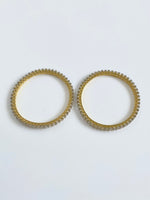 Load image into Gallery viewer, Solitaire Stars Diamond Golden Bangle Set of Four