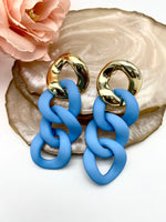 Load image into Gallery viewer, Splendid Matte Finish Four Loop Earrings