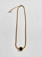 Load image into Gallery viewer, Stunning Black Clock Pendant Rose Gold Necklace