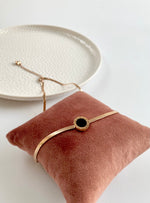 Load image into Gallery viewer, Stunning Black Clock Pendant Rose Gold Necklace