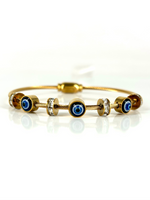 Load image into Gallery viewer, Ivy Evil Eye Anti Tarnish 18K Gold Plated Bracelet
