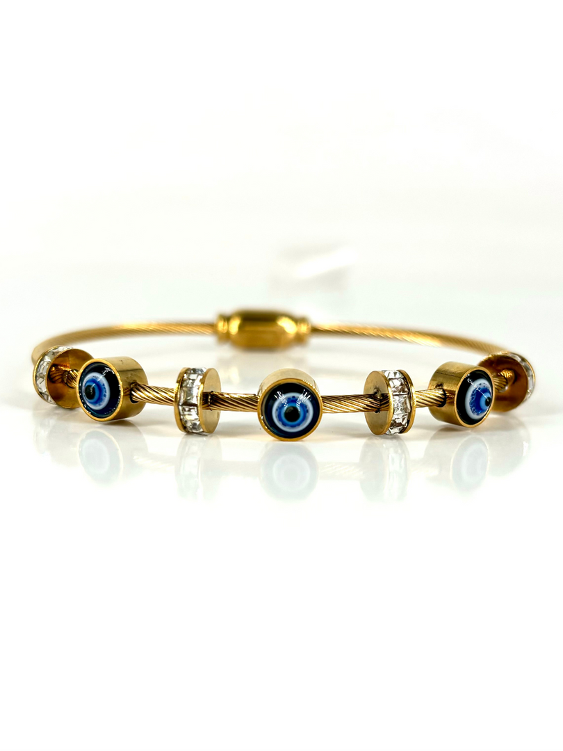 Ivy Evil Eye Anti Tarnish 18K Gold Plated Bracelet