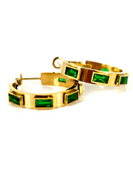 Load image into Gallery viewer, Isabella Anti Tarnish 18K Gold Plated Hoops
