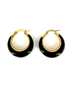 Load image into Gallery viewer, Ava Anti Tarnish 18K Gold Plated Hoops
