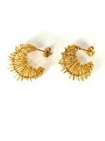 Load image into Gallery viewer, Sophia Anti Tarnish 18K Gold Plated Hoops
