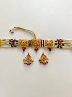 Load image into Gallery viewer, Allure Adorned Multicolour Choker Necklace Set
