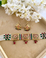 Load image into Gallery viewer, Allure Adorned Multicolour Choker Necklace Set
