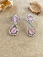 Load image into Gallery viewer, Baby Pink Pearl Drop Necklace Set
