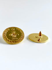 Big Round Butterfly Earrings