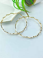 Big Waves Round Loop Earrings