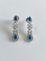 Load image into Gallery viewer, Casa Royal Blue Diamond Necklace Set
