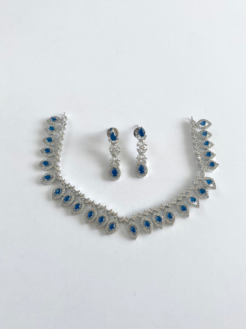 Casa Royal Blue Diamond Necklace Set