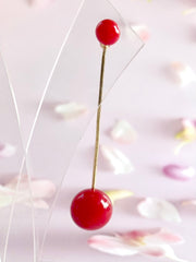 Cherry Drop Dangler Earrings