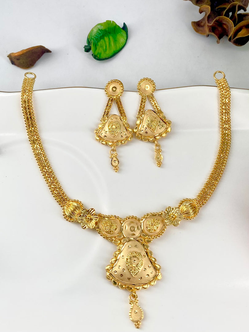 Darwasa Gold Replica Necklace Set