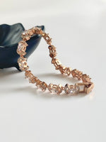 Load image into Gallery viewer, Dreamy Princess Rose Gold Diamond Bracelet
