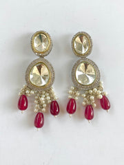 Endless Shine Diamond & Pearl Choker Necklace Set