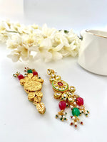 Load image into Gallery viewer, Enigmatic Kundan Allure Choker Necklace Set
