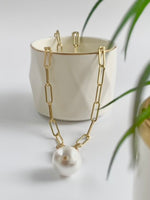 Load image into Gallery viewer, Fashionable Solid Pearl Drop Chain Necklace
