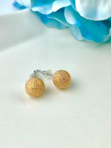 Golden Stud Earrings
