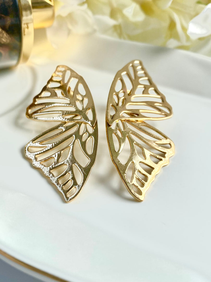 Half Butterfly Earrings