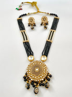 Load image into Gallery viewer, Graceful Lengths Kundan Long Necklace Set