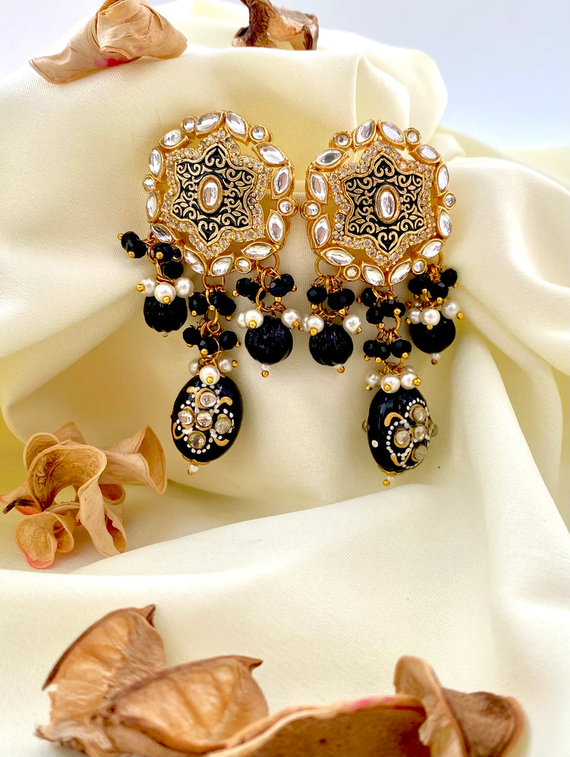 Graceful Lengths Kundan Long Necklace Set