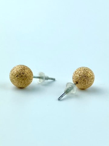 Golden Stud Earrings
