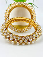 Load image into Gallery viewer, I&#39;m All Shiny Diamond &amp; Pearl Bangle Set
