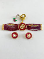 Load image into Gallery viewer, Infinite Charm Kundan &amp; Diamond Choker Necklace Set
