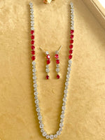 Load image into Gallery viewer, Julia Long Wine Necklace Set
