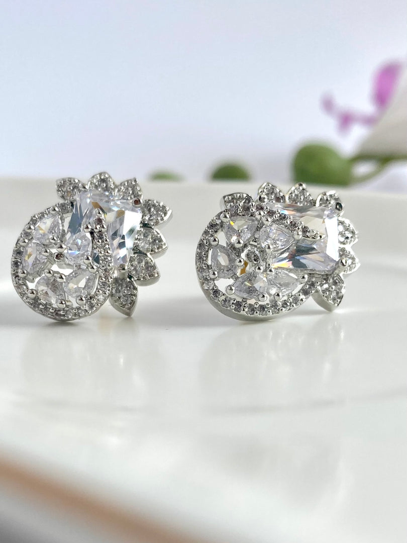 Loving Solitaire Diamond Studded Earrings