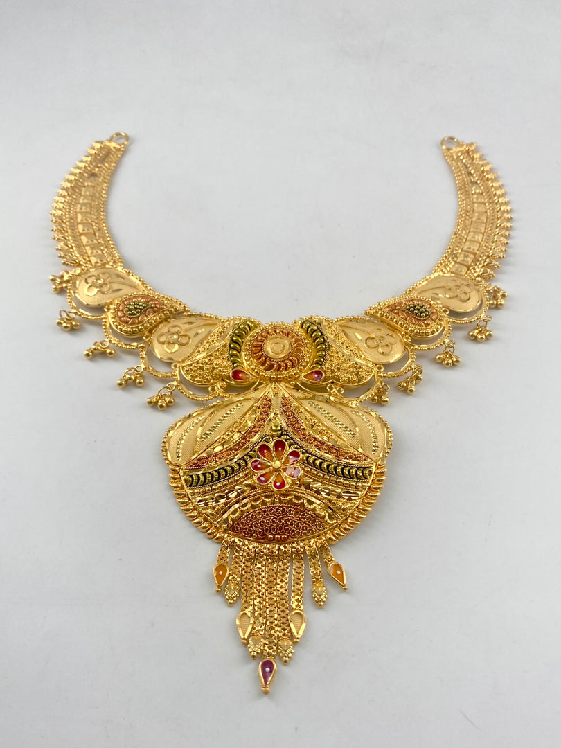 Mahurat Gold Necklace Set