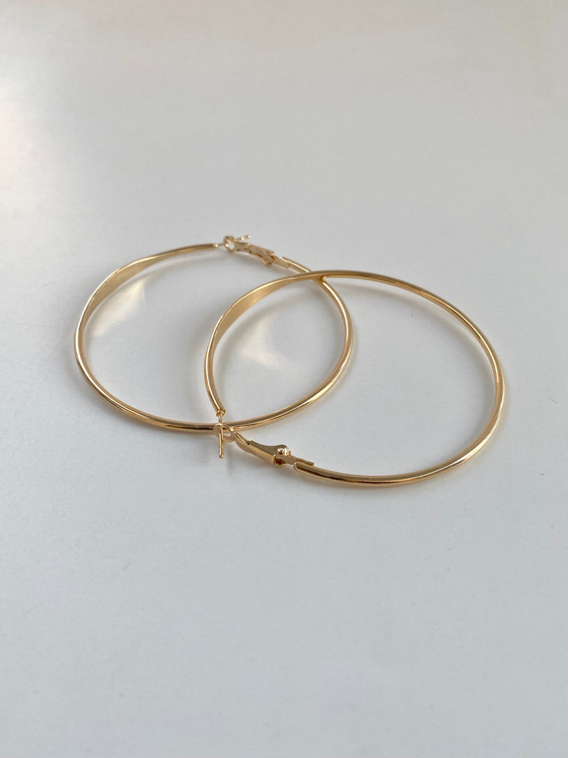 More N Less Round Loop Earrings