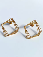 Load image into Gallery viewer, Multiple Triangle Overlap Earrings
