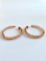 Ohh My My Wine Diamond Earrings