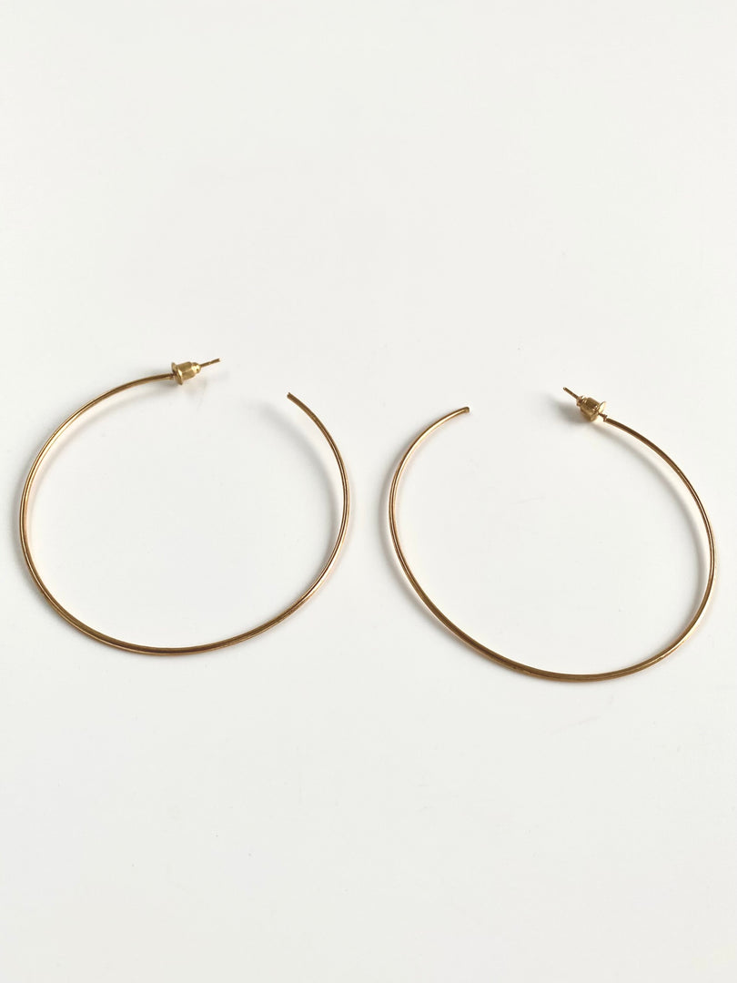 One Sided Open Loop Earrings