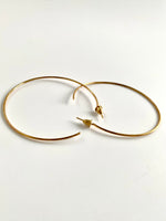 Load image into Gallery viewer, One Sided Open Loop Earrings
