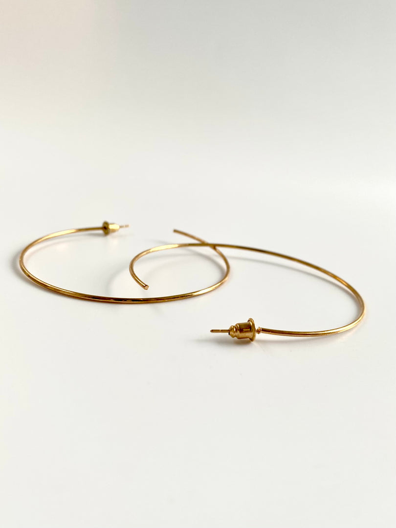 One Sided Open Loop Earrings